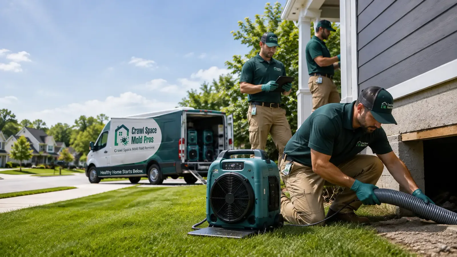 Crawl Space Mold Removal in Athens, IL